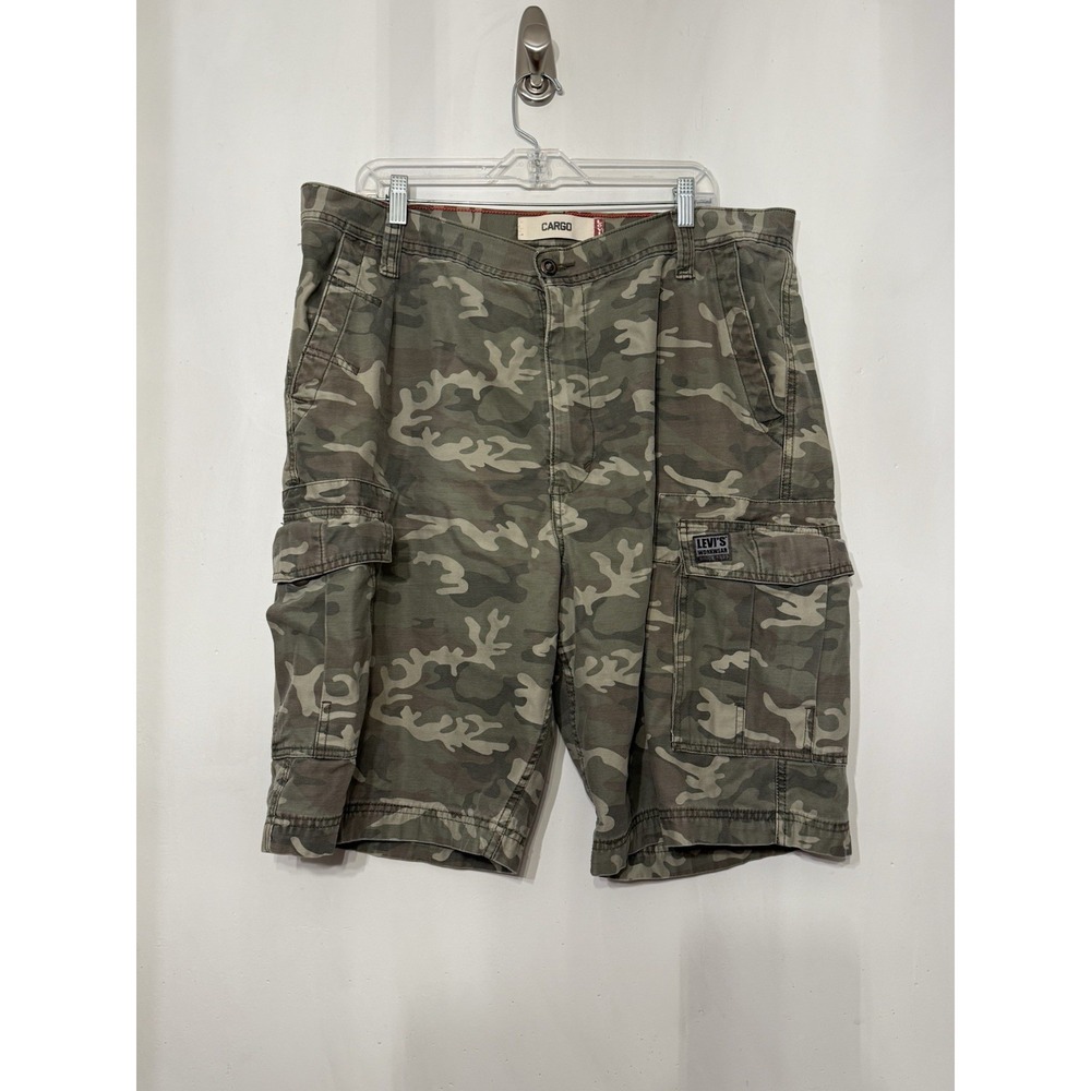 Levi's‎ Y2K Camo Cargo Shorts 2006 100% Cotton Grunge Skate 11" Size 38